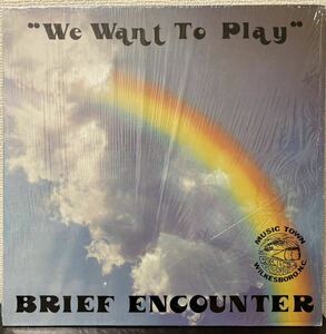 BRIEF ENCOUNTER/ We want to play レアグルーヴ 人気 メガレア盤 LP 1981 極美盤 シュリンク付き
