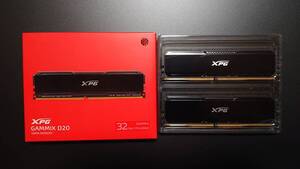 DDR4メモリ PC4-25600 XPG GAMMIX D20 64GB (32GB*×2)