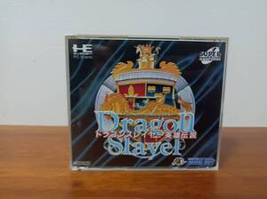 PCエンジン　CD-ROM2　ドラゴンスレイヤー英雄伝説　帯ハガキ付き　動作確認済み