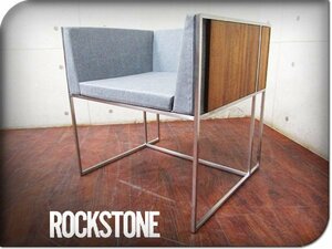 新品/未使用品/ROCKSTONE/ロックストーン/高級/BARCODE BC9404/チーク材/オイル仕上げ/ステンレス/arm chair/アームチェア/13.5万/ft8061k