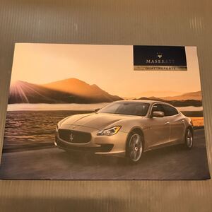 厚口カタログ！マセラティ クアトロポルテ(6代目) カタログ 120ページ 2018年 MASERATI QUATTROPORTE 程度良好美品！