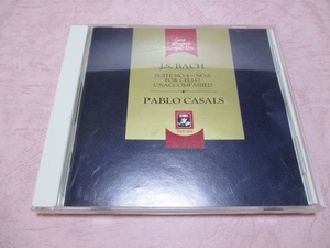 CD J.S.バッハ : 無伴奏チェロ組曲第４番～第６番 / パブロ・カザルス