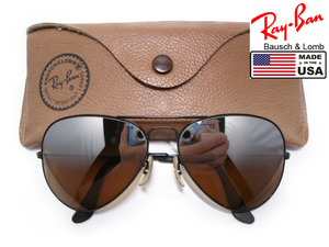 Vintage B&L RayBan Driving METAL B15TGM Mirror LensミラーレンズUSA製メタルBlackブラックBLボシュロム アメリカ米国メンズ サングラス