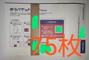 ゆうパケットポストmini 封筒75枚