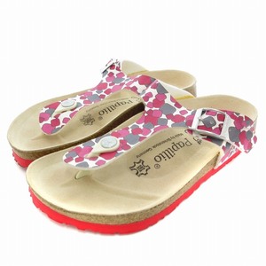 ビルケンシュトック BIRKENSTOCK PAPILLIO サンダル 総柄 23.0cm 赤 レッド /BL 0904 ■DC6 レディース