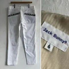 美品 JACK BUNNY!! バックロゴ ゴルフパンツ ジャックバニー