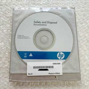 *未開封　HP Safety and Disposal Documentation