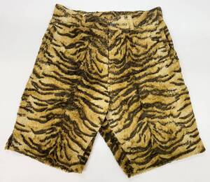 GOODENOUGH 初期 1994年製 ゼブラショーツ GOLD L グッドイナフ ZEBRA トラ柄 フェイクファー 半ズボン Shorts