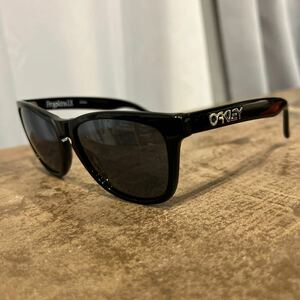 【即決】美品 オークリー oakley フロッグスキン frogskins LX サングラス ウェリントン ブラック ドライブ 眼鏡 