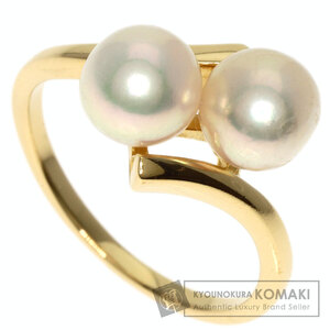 MIKIMOTO ミキモト パール 真珠 リング・指輪 K18イエローゴールド レディース 中古