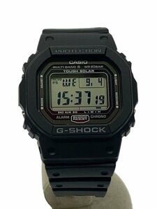 CASIO◆ソーラー腕時計_G-SHOCK/デジタル/ラバー/BLK/GW-5000U-1JF/箱付属