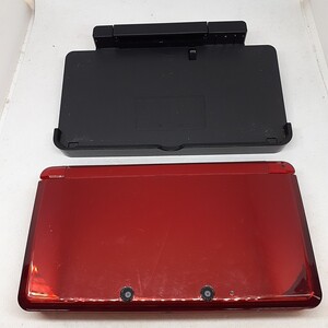 Nintendo 任天堂 3DS CTR-001 本体 レッド 充電台 CTR-007 中古品　み