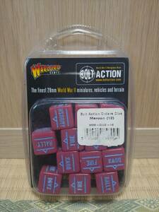 Warlord Games Bolt Action - Orders Dice Maroon (New) 新品