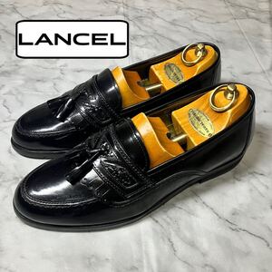 ★【 LANCEL 】★日本製 タッセルスリッポンレザーシューズ★サイズ 24.5