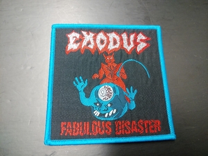 EXODUS 刺繍パッチ ワッペン fabulous disaster エクソダス / metallica sodom kreator destruction slayer possessed anthrax testament