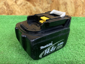 【中古品】マキタ/makita　14.4V/3.0Ah リチウムイオンバッテリー　BL1430　充電回数97回＜純正品＞　h537