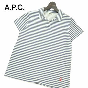 A.P.C. アーペーセー 春夏 ボーダー★ 半袖 ポロシャツ Sz.XS　メンズ　A4T08405_7#A