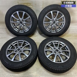 K10 アクア E12ノート MAZDA2 等 ケルパー 5.5-15+43 4H100 2022年製 ブリヂストン VRX3 185/65R15 15インチ スタッドレス 4本セット 002R