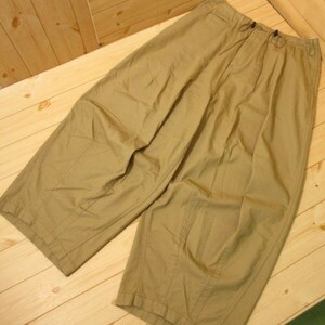 ◎極美品！NEEDLES ニードルズ ニードルス◆H.D. Pant ヒザデルパンツ チノパン ワイド◆メンズ ベージュ 1サイズ◆PA0756