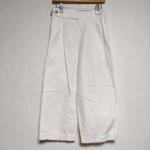 MARGARET HOWELL 578-0143614 HIGH TWIST LINEN COTTON TWILL トラウザー パンツ 2020 ホワイト マーガレットハウエル 4-0418M 233733