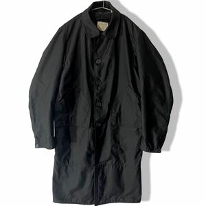 1998/本人期/HELMUT LANG/ヘルムートラング/バリスティック/2way/ステンカラーコート/黒/44/ブラック/チェスターコート/カバーオール