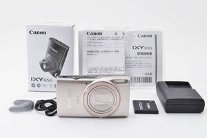 超美品 Canon IXY 650 PowerShot Elph 360 HS コンパクトデジタルカメラ 20.2MP シルバー キヤノン 587