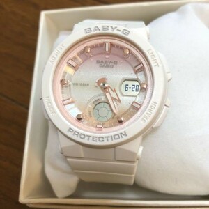 【カシオ】ベビージー レディース BEACH TRAVELER 新品 腕時計 ホワイト BGA-250-7A2JF 女性 CASIO 未使用品