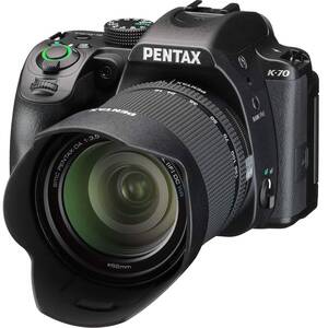 【中古】PENTAX K-70 18-135mmWRレンズキット ブラック APS-Cデジタル一眼レフカメラ 【視野率100%光学ファインダー】【超