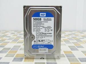 ∨ 500GB｜SATA 内蔵型 ハードディスク 3.5インチ｜Western Digital ウェスタンデジタル WD5000AAKX 内蔵 HDD｜ フォーマット済み ■N7036