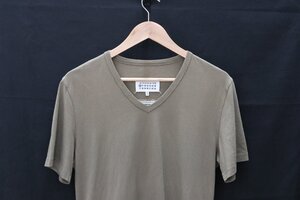 【中古美品】Maison Margiela 10 メゾンマルジェラ STEREOTYPE Tシャツ メンズ 46 2018 コットン100% オリーブカラー【漂亮】