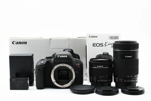 ◆極上美品◆ キャノン Canon EOS kiss X9i ダブルズームレンズキット EF-S 55-250mm IS STM 18-55mm IS STM 元箱付き #4149