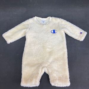 G1558 【Champion ベビー】 80サイズ チャンピオン オールインワン ボア 防寒 キッズ 子供服 もこもこ 男女兼用 中古 保管品 現状品