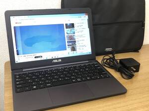 中古小型ノートパソコン ASUS VivoBook E203N / Celeron-N3350 4GB eMMC64GB 11.6WXGA Win10Home64/ディスプレイ11.6インチLEDバックライト