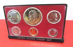 UNITED STATES PROOF SET 1973 アイゼンハワー 1ドル 銀貨 ケネディ 50セント USミント プローフ コイン アメリカ USA 貨幣セット