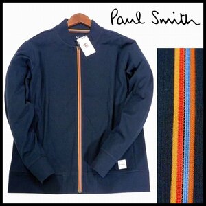 新品 即決 ポールスミス アーティストストライプジップ ジャケット M 紺 3シーズン対応 ブルゾン ストレッチ Paul Smith メンズ 【3422】