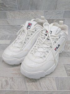 ◇ Θ FILA フィラ　FS1HTA1076X 厚底 スニーカー シューズ サイズ24.5cm ホワイト レディース P