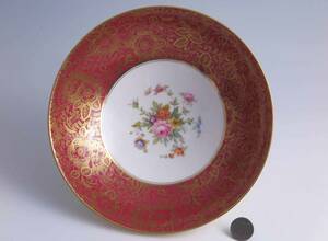 　MINTON　　豪華金彩・特大鉢＝　L　 BOWL　＝　H5191 = RED 一級品　