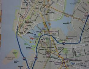 【AIKU-YA】ニューヨーク 地図 ブルックリン ジャンクジャーナル素材にも コラージュ アメリカ