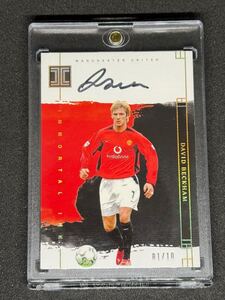 10限定 01/10 デビッド ベッカム DAVID BECKHAM マンチェスターユナイテッド MANCHESTER UNITED impeccable IMMORTAL INK オンカード Auto