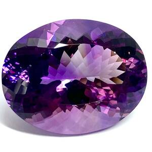 ☆天然アメジスト 46.723ct☆J約27.8×21.8mm ルース 裸石 宝石 ジュエリー amethyst jewelry 紫水晶