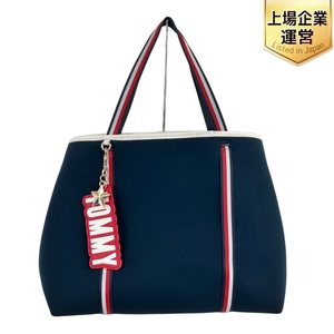 TOMMY HILFIGER トミーヒルフィガー ネオプレントートバッグ ハンドバッグ 中古 良好 Y9585376