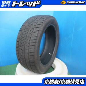 1本 バリ山!! 2023年製 中古 スタッドレス タイヤ ピレリ ICE ZERO ASIMMETRICO 245/45R18 100H スカイライン フェアレディZ Eクラス