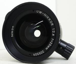  ☆実用良品・人気の単焦点レンズ☆　ニコン　ニコノス用　Nikon UW-NIKKOR f=20mm F2.8 (I1072)