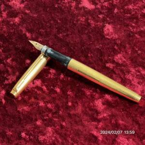 1000円〜 ペン先 14K 14金 PARKER パーカー 編み込み ゴールドボディー 万年筆 筆記用具 ペン 送料無料