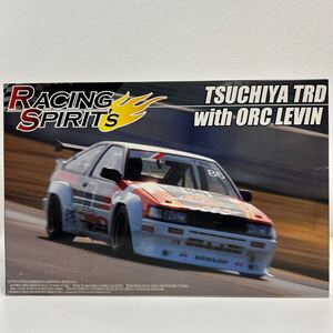 未組立 アオシマ 1/24 土屋圭市 TRD TOYOTA LEVIN AE86 ORC 筑波N2決戦 トヨタ カローラレビン ハチロク 旧車 プラモデル ミニカー