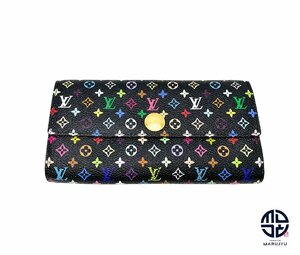 LOUIS VUITTON ルイヴィトン マルチカラー ノワール ポルトフォイユサラ M93748 長財布 サイフ