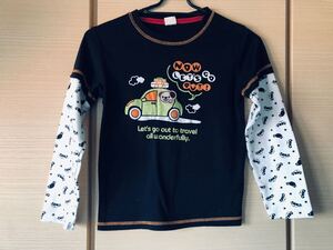 ☆トップス　長袖　カットソー　長袖Tシャツ　重ね着風　130☆