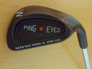 PING EYE2 PLUS + アイ2 プラス ベリリウムカッパー W ウェッジ PW相当 オリジナルスチール マイクロテーパー オレンジ