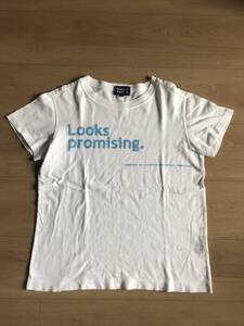 中古品■PEARLYGATESパーリーゲイツ☆ロゴ入り半袖Tシャツサイズ０白