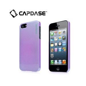 即決・送料込)【真珠風の表面加工ケース】CAPDASE iPhone SE(第一世代,2016)/5s/5 Karapace Protective Case Pearl - Peal Purple